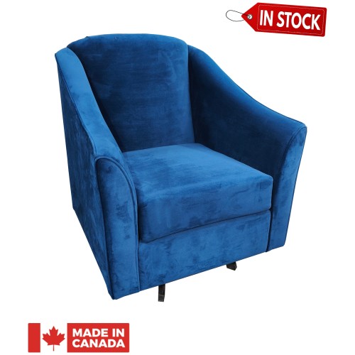 Priscilla Stocked Swivel Rocker Accent Chair